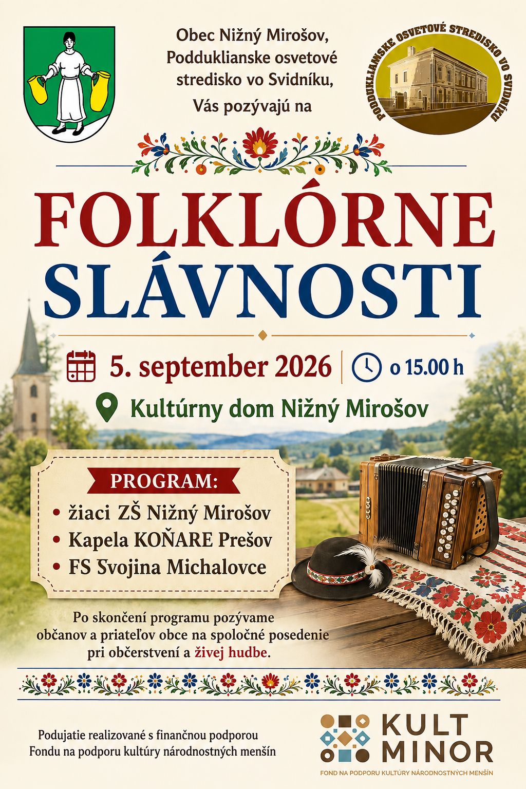 Folklórne slávnosti pozvánka